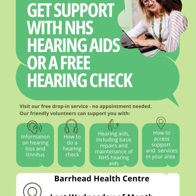 RNID local support for hearing loss and NHS hearing aid users